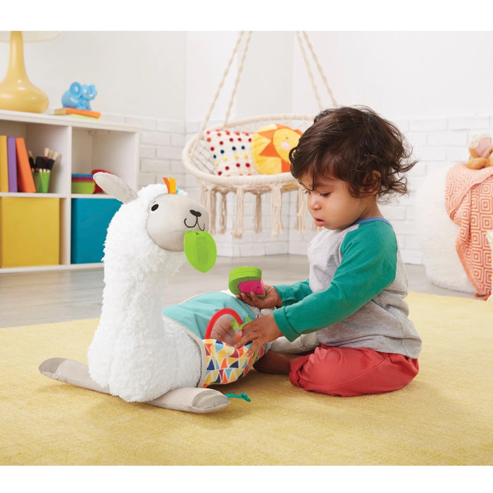 Fisher-Price Grow-with-Me Tummy Time Llama Pillow