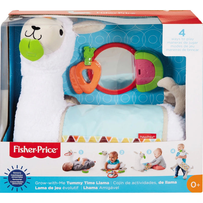 Fisher-Price Grow-with-Me Tummy Time Llama Pillow