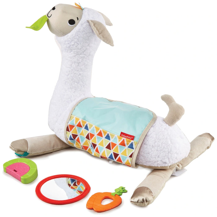 Fisher-Price Grow-with-Me Tummy Time Llama Pillow
