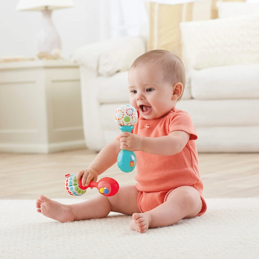 Tambourine and Maracas Baby Rattle Set