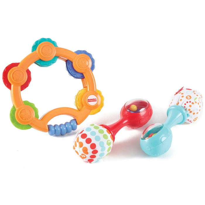 Tambourine and Maracas Baby Rattle Set