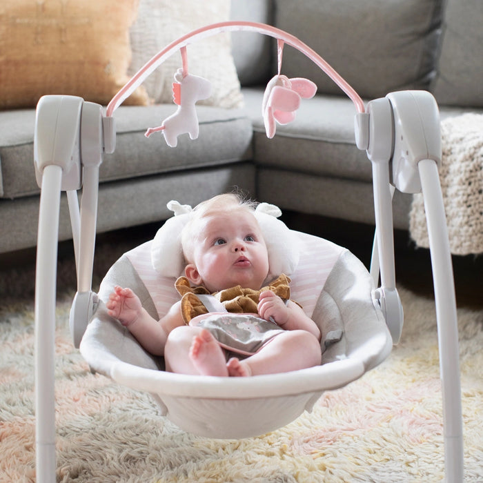 Ingenuity Comfort-2-Go Portable Baby Swing Flora
