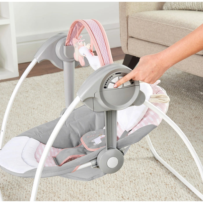 Ingenuity Comfort-2-Go Portable Baby Swing Flora