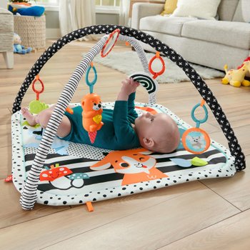 Fisher-Price Glow and Grow Kick & Play Piano Baby Gym Blue