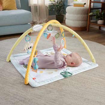 Fisher-Price Glow and Grow Kick & Play Piano Baby Gym Blue